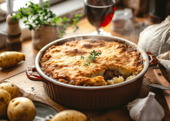 Minced Beef And Potato Cobbler