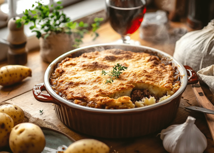 Minced Beef And Potato Cobbler