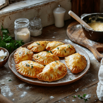 Brazilian Mini Savory Pies With Chicken And Palm Hearts 2 Minced Chicken And Palm Heart Empadinha