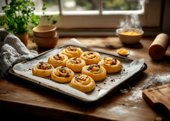 Minced Beef And Cheese Spiral Scrolls