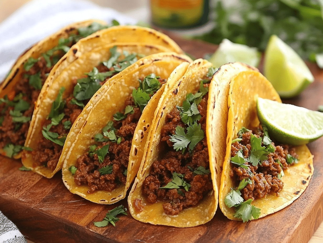 Beef Mince and Kimchi Tacos-image