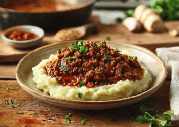 Spicy Lamb Mince With Mashed Swede