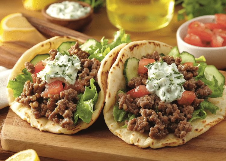 Authentic Greek Street Food Lamb Gyros At Home 1 Ground Lamb Gyro