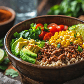 Pork Mince Burrito Bowl