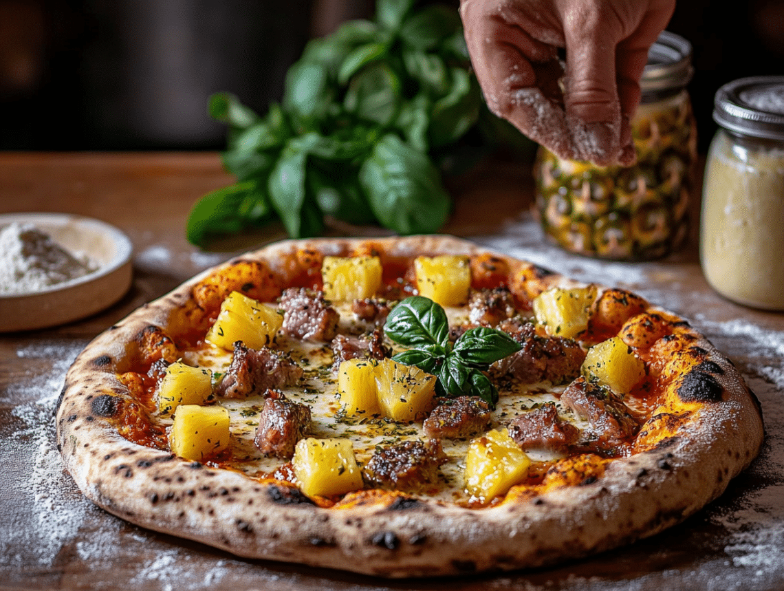 Pineapple Pork Pizza