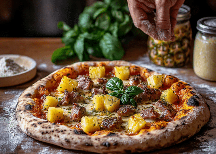 Pineapple Pork Pizza