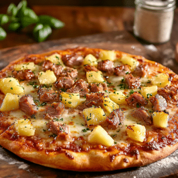 Pineapple Pork Pizza