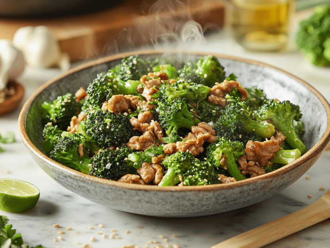 Quick And Easy Pork Mince Broccoli Stir-Fry 1 Savory Pork Mince And Broccoli Stir-Fry