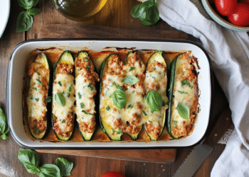 Chicken Zucchini Boats