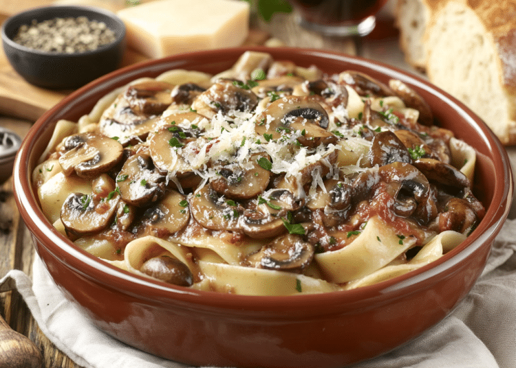 Pappardelle Al Ragu Di Funghi