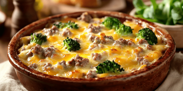 Beef Mince And Broccoli Bake