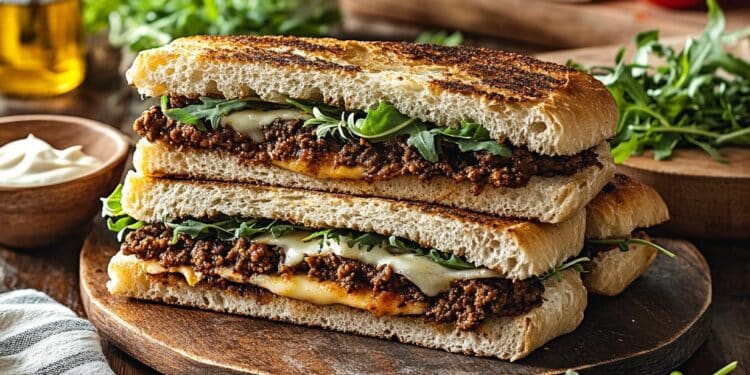 Minced Lamb And Cheese Chivito Sandwiches