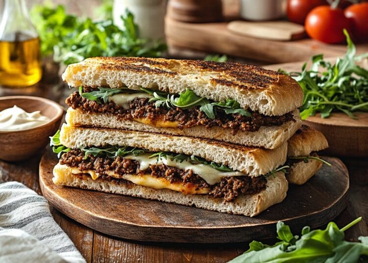 Minced Lamb And Cheese Chivito Sandwiches