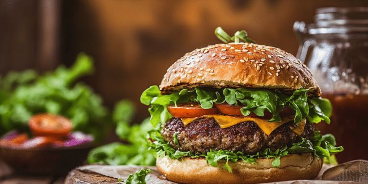 Gourmet Stuffed Hamburger