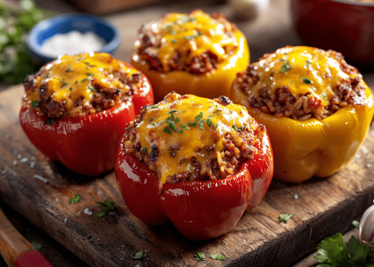 Bbq Beef Mince Stuffed Bell Peppers