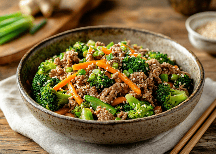 Lamb Mince And Miso Stir Fry