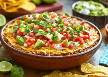 Layered Beef Mince Taco Dip