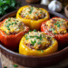 Minced Veal And Manchego Stuffed Peppers