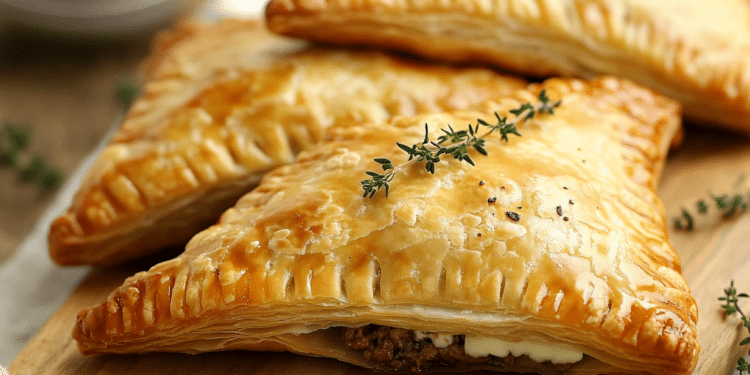 Minced Beef And Stilton Turnovers