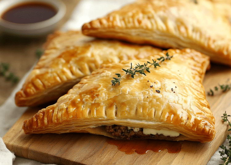 Minced Beef And Stilton Turnovers