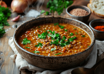 Spiced Beef Mince And Lentil Soup