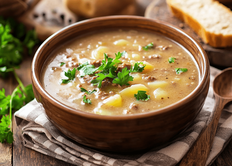 Hearty European Beef And Potato Soup Warms The Soul 1 Creamy Beef Mince And Potato Soup