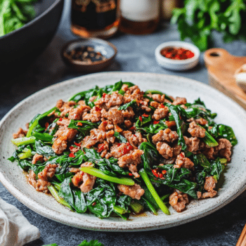 Zesty Minced Pork And Silverbeet Stir Fry Delight 2 Minced Pork And Silverbeet Stir Fry