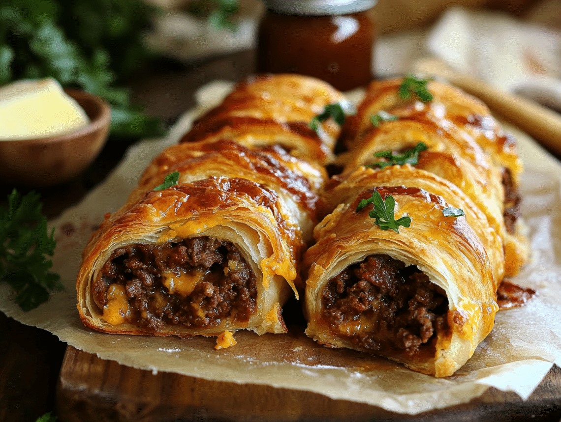 Beef Mince And Vegemite Scrolls