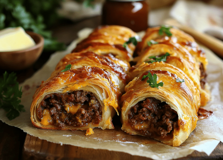Beef Mince And Vegemite Scrolls