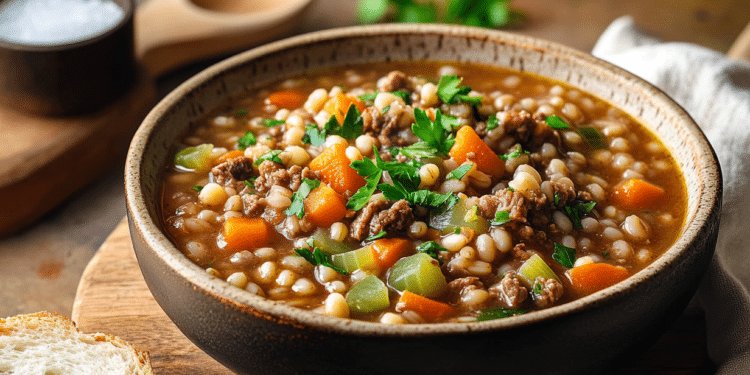 Hearty Minced Beef And Barley Stew: A Rustic Comfort 1 Minced Beef And Barley Stew