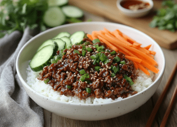 Teriyaki Beef Mince And Rice Bowls