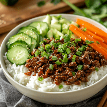 Teriyaki Beef Mince And Rice Bowls