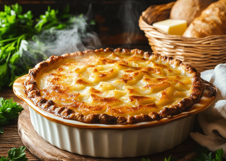 Irish Minced Beef And Potato Pie