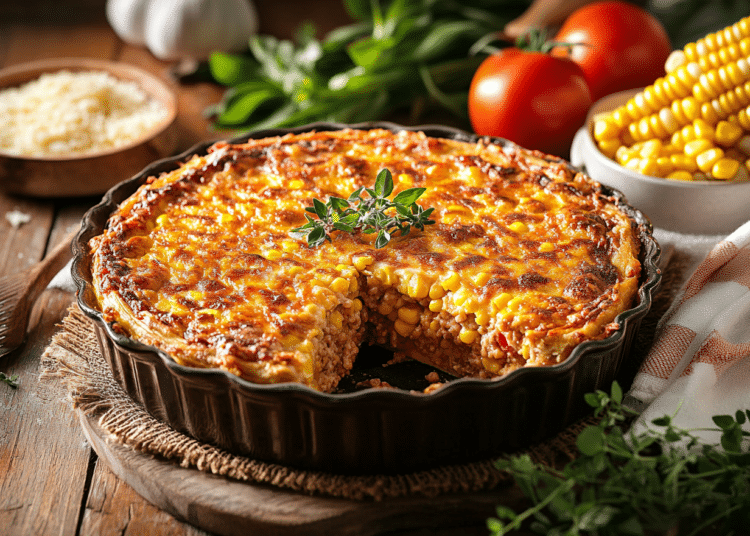 Minced Pork And Corn Chipá Guazú