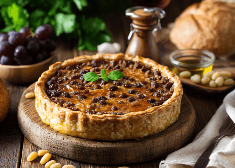 Minced Lamb And Raisin Flan De Carne