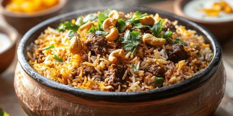 Minced Lamb Biryani With Cashews