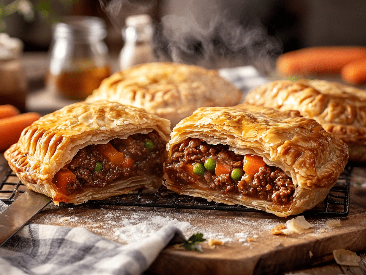 Hearty Australian Minced Beef And Veggie Pies Delight