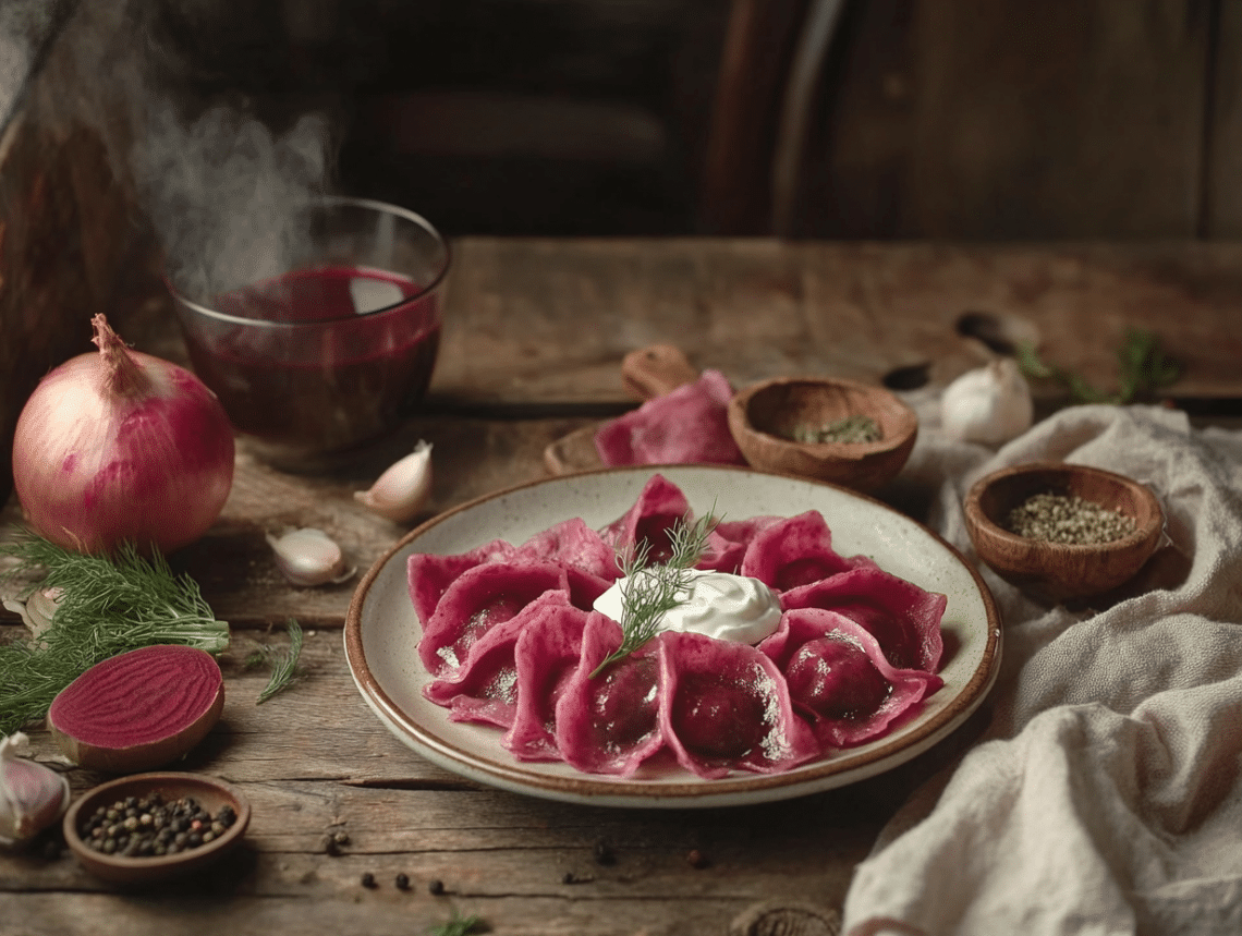 Eastern European Borscht Dumplings: A Culinary Journey 1 Beef Mince Borscht Dumplings