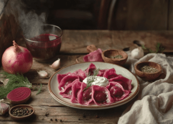 Beef Mince Borscht Dumplings