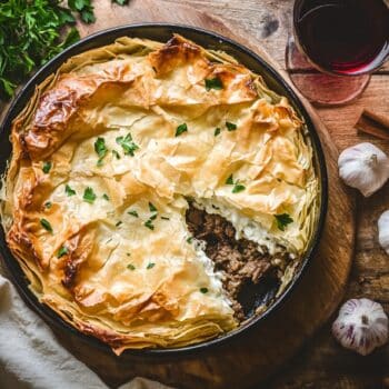 Beef Mince And Yogurt Filo Bake