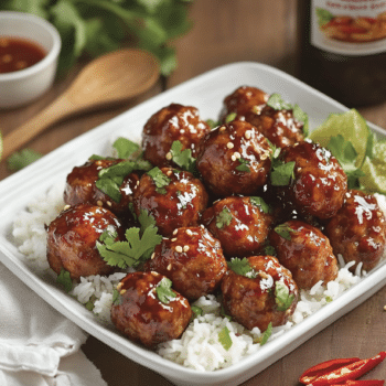 Sweet Chilli Minced Pork Meatballs