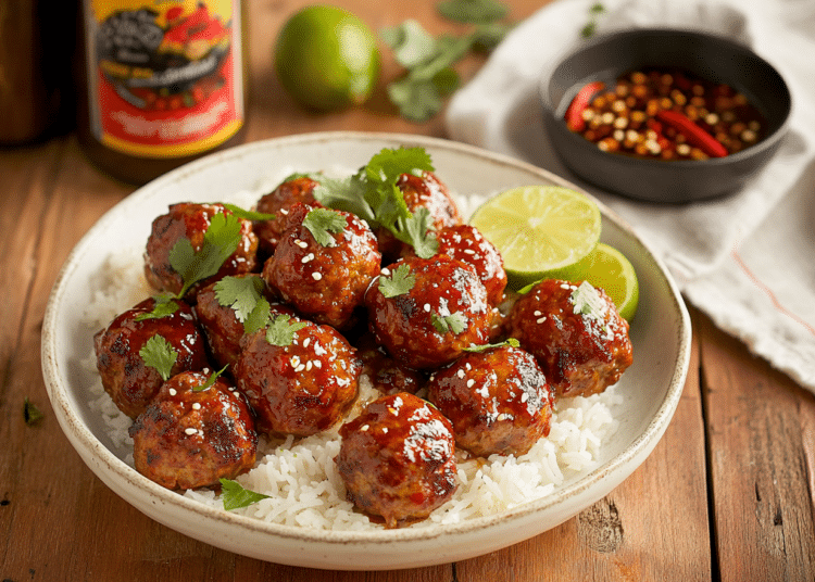 Sweet Chilli Minced Pork Meatballs