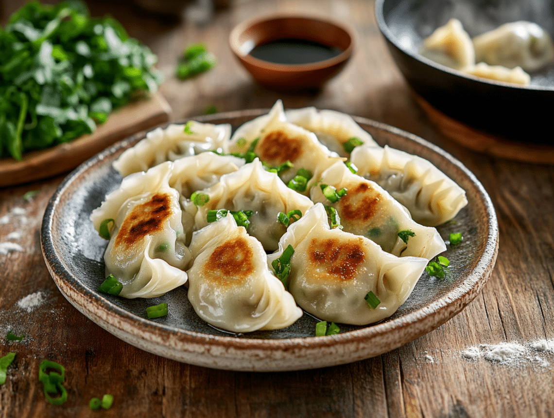 Watercress And Pork Dumplings: A Modern Asian Delight 1 Minced Pork And Watercress Dumplings