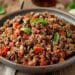 Spicy Lamb And Sicilian Caponata: A Mediterranean Fusion 20 Spicy Minced Lamb With Sicilian Caponata