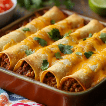 Beef Mince Taquito Bake