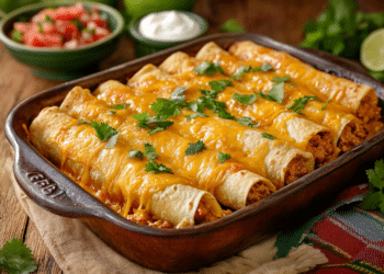 Beef Mince Taquito Bake