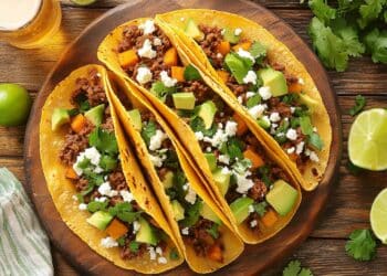 Lamb Mince And Sweet Potato Tacos