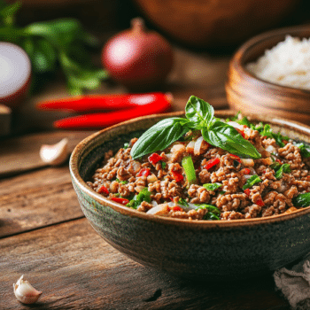 Pork Mince And Coconut Stir Fry