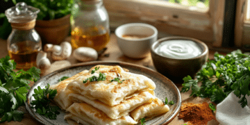 Chicken And Mushroom Gozleme