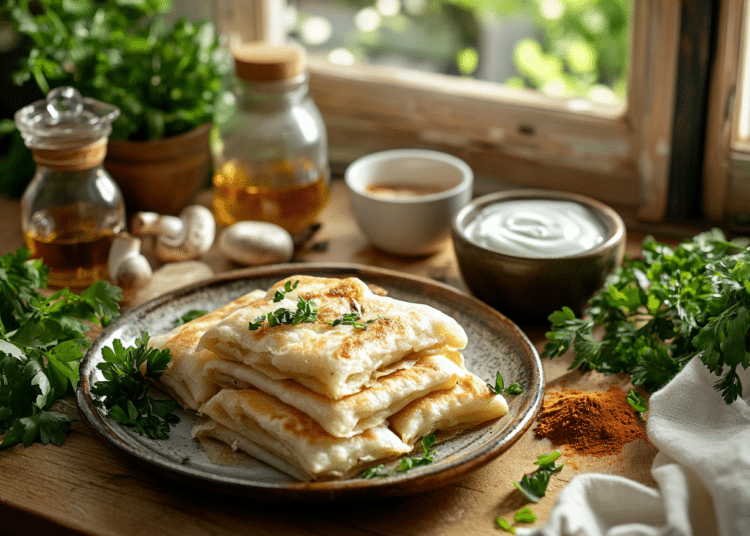 Chicken And Mushroom Gozleme